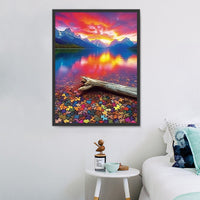 Nature Diy Kits Acrylique Peintures Par Numéros Pour Adulte Enfant MJ8855