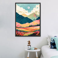 Nature Diy Kits Acrylique Peintures Par Numéros Pour Adulte Enfant MJ8880