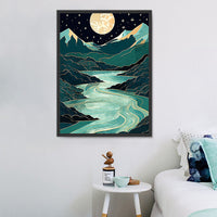 Nature Diy Kits Acrylique Peintures Par Numéros Pour Adulte Enfant MJ8894