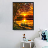 Nature Diy Kits Acrylique Peintures Par Numéros Pour Adulte Enfant MJ8918
