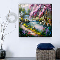 Nature Diy Kits Acrylique Peintures Par Numéros Pour Adulte Enfant MJ8935
