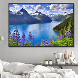 Nature Diy Kits Acrylique Peintures Par Numéros Pour Adulte Enfant MJ8942