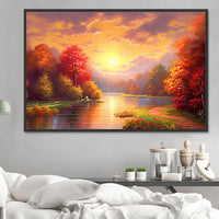 Nature Diy Kits Acrylique Peintures Par Numéros Pour Adulte Enfant MJ8965