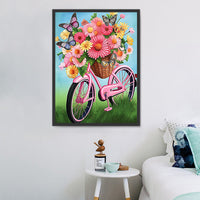 Bicyclette Diy Kits Acrylique Peintures Par Numéros Pour Adulte Enfant MJ8972