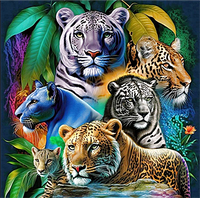 Animal Diy Kits Acrylique Peintures Par Numéros Pour Adulte Enfant MJ8979