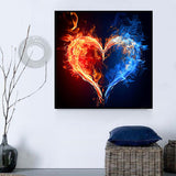 En forme de coeur Diy Kits Acrylique Peintures Par Numéros Pour Adulte Enfant MJ9994