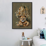 Lion Diy Kits Acrylique Peintures Par Numéros Pour Adulte Enfant DS231376569