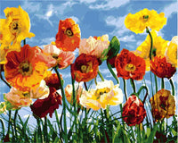Fleur Diy Kits Acrylique Peinture Par Numéros Pour Adulte Enfant GX23738