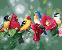 Oiseau Diy Kits Acrylique Peintures Par Numéros Pour Adulte Enfant GX24951
