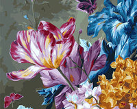 Fleur Diy Kits Acrylique Peinture Par Numéros Pour Adulte Enfant GX28434