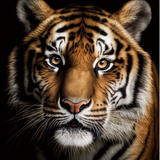 Tigre Diy Kits Acrylique Peintures Par Numéros Pour Adulte Enfant MJ1202