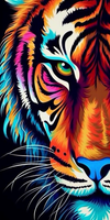 Tigre Diy Kits Acrylique Peintures Par Numéros Pour Adulte Enfant MJ1209
