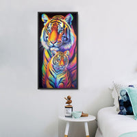 Tigre Diy Kits Acrylique Peintures Par Numéros Pour Adulte Enfant MJ1210