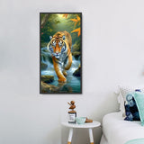 Tigre Diy Kits Acrylique Peintures Par Numéros Pour Adulte Enfant MJ1213