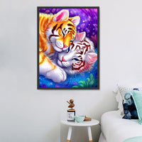 Tigre Diy Kits Acrylique Peintures Par Numéros Pour Adulte Enfant MJ1228