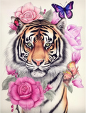 Tigre Diy Kits Acrylique Peintures Par Numéros Pour Adulte Enfant MJ1230
