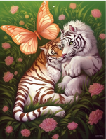 Tigre Diy Kits Acrylique Peintures Par Numéros Pour Adulte Enfant MJ1235