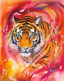 Tigre Diy Kits Acrylique Peintures Par Numéros Pour Adulte Enfant MJ1243