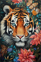 Tigre Diy Kits Acrylique Peintures Par Numéros Pour Adulte Enfant MJ1251