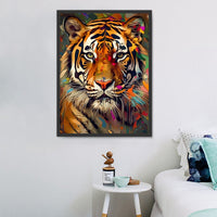 Tigre Diy Kits Acrylique Peintures Par Numéros Pour Adulte Enfant MJ1261