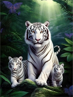 Tigre Diy Kits Acrylique Peintures Par Numéros Pour Adulte Enfant MJ1269