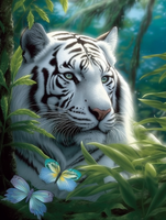 Tigre Diy Kits Acrylique Peintures Par Numéros Pour Adulte Enfant MJ1275