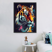 Tigre Diy Kits Acrylique Peintures Par Numéros Pour Adulte Enfant MJ1278