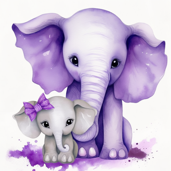 Éléphant Diy Kits Acrylique Peintures Par Numéros Pour Adulte Enfant MJ1293