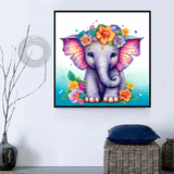 Éléphant Diy Kits Acrylique Peintures Par Numéros Pour Adulte Enfant MJ1294
