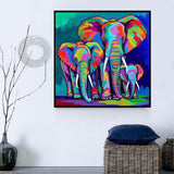 Éléphant Diy Kits Acrylique Peintures Par Numéros Pour Adulte Enfant MJ1304