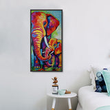 Éléphant Diy Kits Acrylique Peintures Par Numéros Pour Adulte Enfant MJ1310