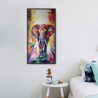 Éléphant Diy Kits Acrylique Peintures Par Numéros Pour Adulte Enfant MJ1311