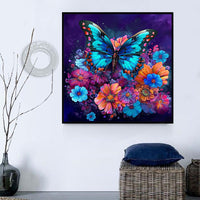Papillon Diy Kits Acrylique Peintures Par Numéros Pour Adulte Enfant MJ1509