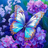 Papillon Diy Kits Acrylique Peintures Par Numéros Pour Adulte Enfant MJ1510
