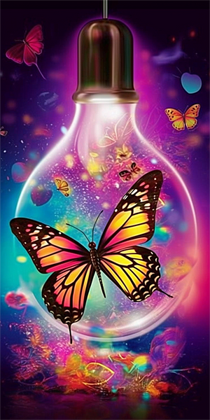 Papillon Diy Kits Acrylique Peintures Par Numéros Pour Adulte Enfant MJ1517