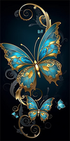 Papillon Diy Kits Acrylique Peintures Par Numéros Pour Adulte Enfant MJ1520