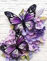 Papillon Diy Kits Acrylique Peintures Par Numéros Pour Adulte Enfant MJ1524