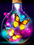 Papillon Diy Kits Acrylique Peintures Par Numéros Pour Adulte Enfant MJ1526