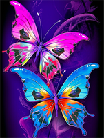 Papillon Diy Kits Acrylique Peintures Par Numéros Pour Adulte Enfant MJ1528