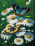 Papillon Diy Kits Acrylique Peintures Par Numéros Pour Adulte Enfant MJ1529