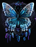 Papillon Diy Kits Acrylique Peintures Par Numéros Pour Adulte Enfant MJ1530