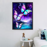 Papillon Diy Kits Acrylique Peintures Par Numéros Pour Adulte Enfant MJ1536