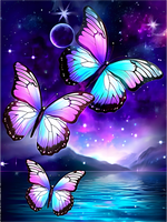 Papillon Diy Kits Acrylique Peintures Par Numéros Pour Adulte Enfant MJ1536