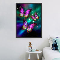 Papillon Diy Kits Acrylique Peintures Par Numéros Pour Adulte Enfant MJ1537