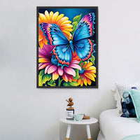 Papillon Diy Kits Acrylique Peintures Par Numéros Pour Adulte Enfant MJ1538