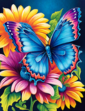 Papillon Diy Kits Acrylique Peintures Par Numéros Pour Adulte Enfant MJ1538