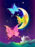Papillon Diy Kits Acrylique Peintures Par Numéros Pour Adulte Enfant MJ1540