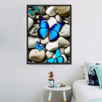 Papillon Diy Kits Acrylique Peintures Par Numéros Pour Adulte Enfant MJ1541