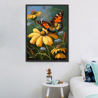 Papillon Diy Kits Acrylique Peintures Par Numéros Pour Adulte Enfant MJ1545