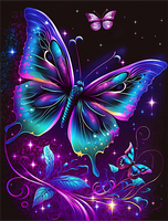 Papillon Diy Kits Acrylique Peintures Par Numéros Pour Adulte Enfant MJ1551